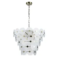 Люстра подвесная Ламбруско (Lambrusco) A4069LM-13AB Arte Lamp белая на 13 ламп, основание античное бронза в стиле современный Люстра подвесная Ламбруско (Lambrusco) A4069LM-13AB Arte Lamp белая на 13 ламп, основание античное бронза в стиле современный